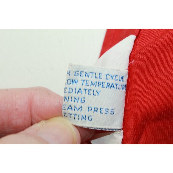 Vintage Flight Apparel Ind. Red Zip AOPA Patch Jacket Men's XL Retro Aviation - Picture 11 of 12